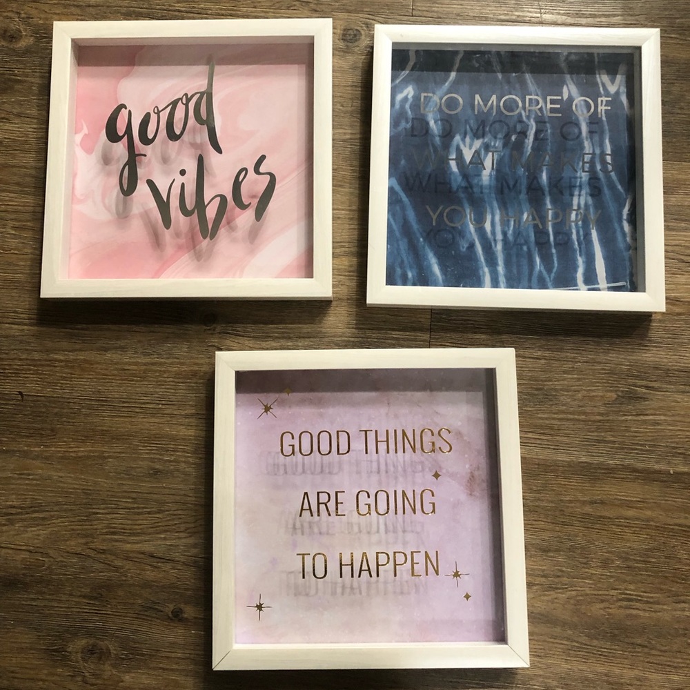 Wall decor. Bed bath and beyond. Bought each for 20$